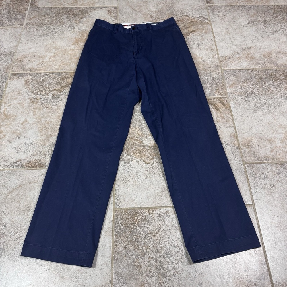 Polo Golf Ralph Lauren‎ Mens Straight Leg Pants 36x32 Blue Cotton Twill Stretch